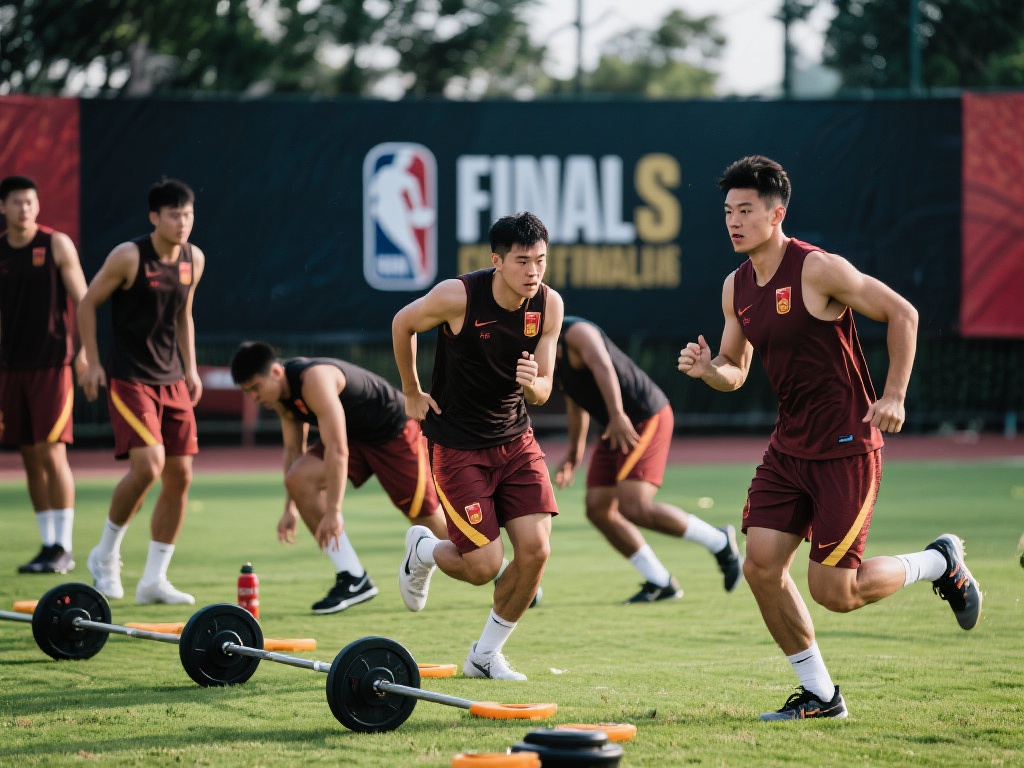 广厦男篮晒训练照：全力备战总决赛冲锋时刻