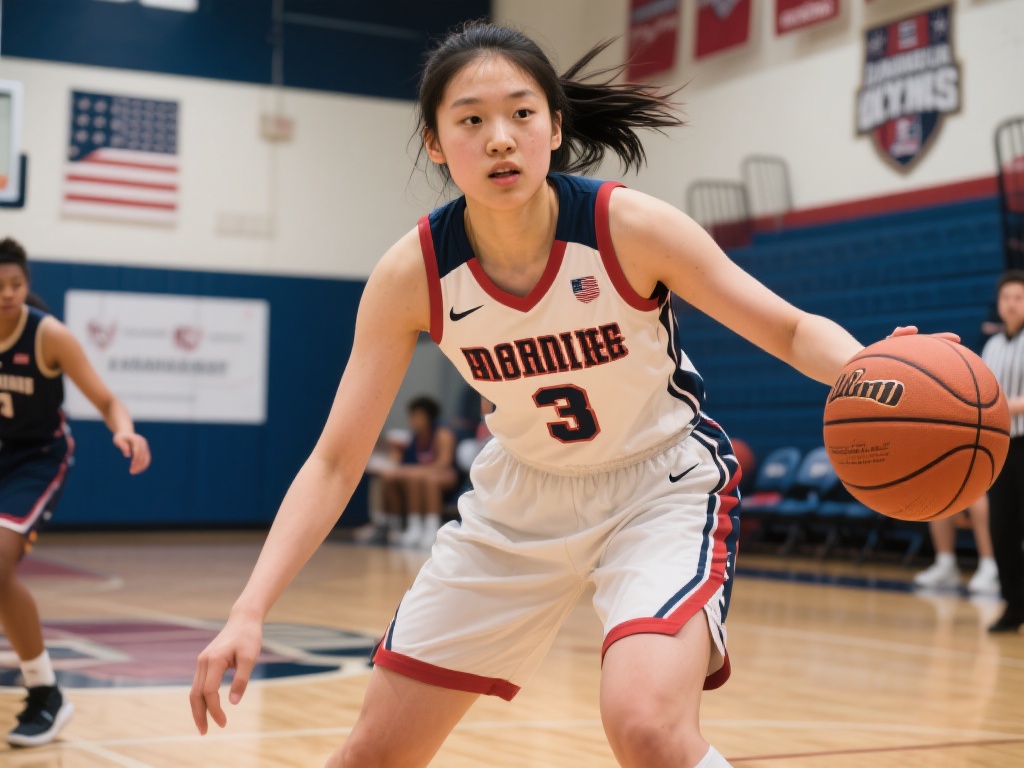 清华退学追梦美国，20岁邓雨婷场均12分征服名校